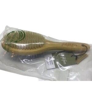 FabFitFun Dual Sided Dog Groom Brush Comb Tool Boar Bristles Bamboo Handle NEW